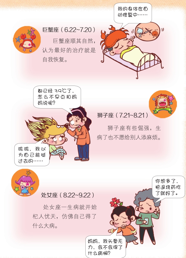 12星座之生病进行时