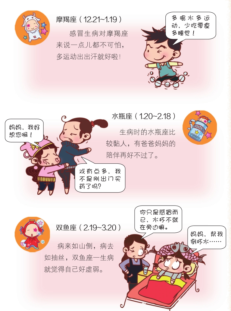 12星座之生病进行时