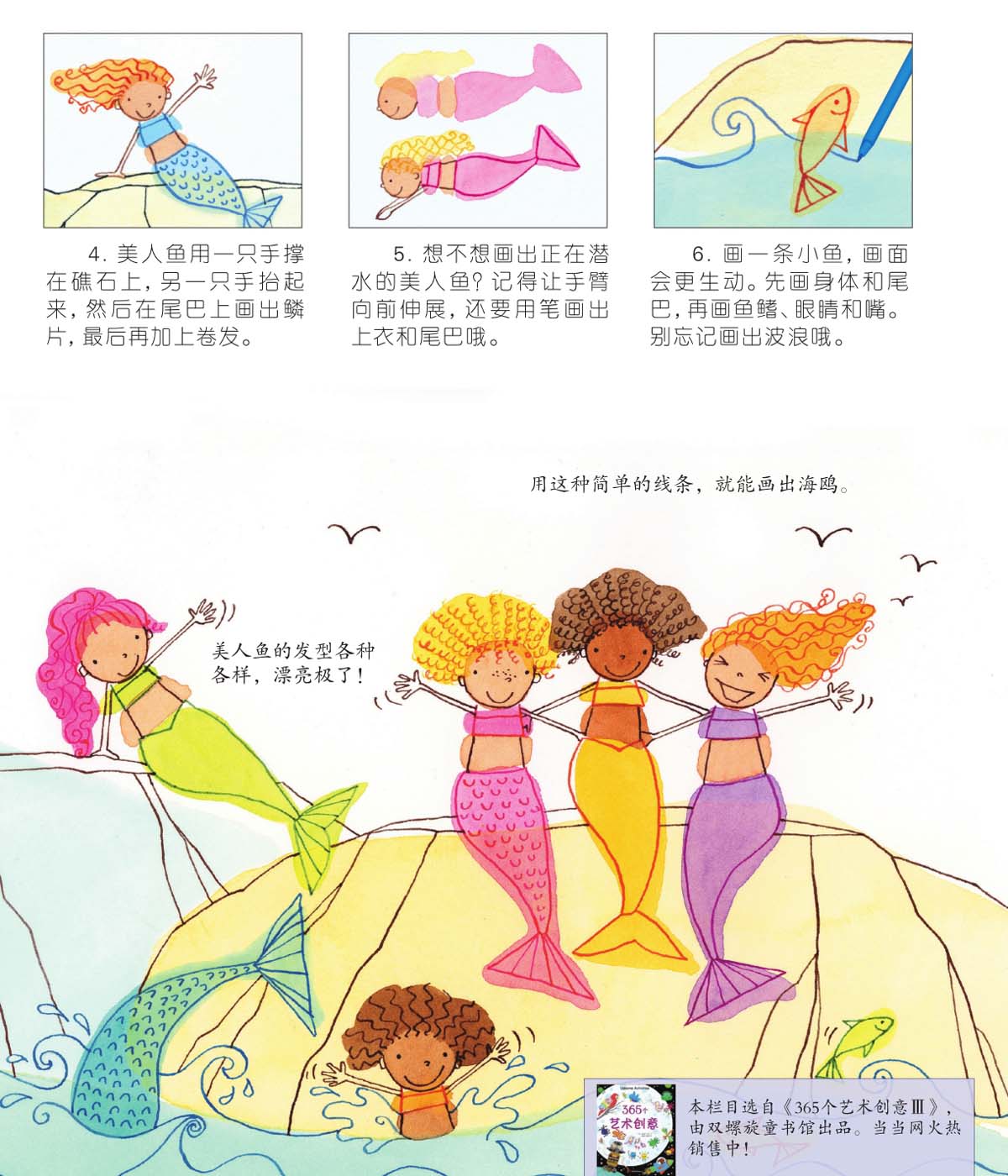 礁石上的美人鱼