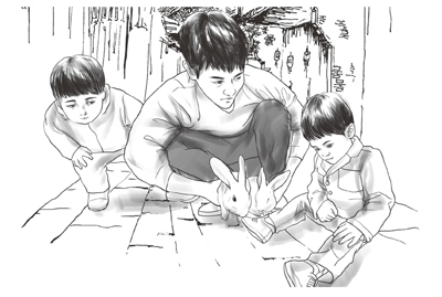 两只大白兔