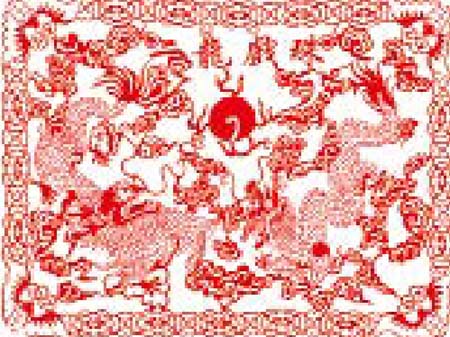妙手龙刀裁细叶剪纸