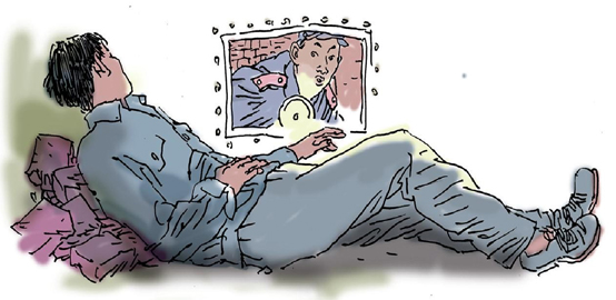 傻子救人