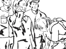 招聘台来了小女孩